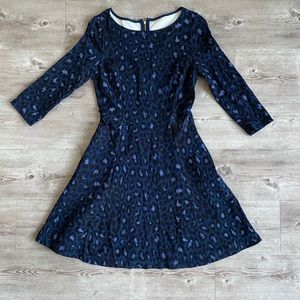 Kate Spade Blue Leopard Dress
